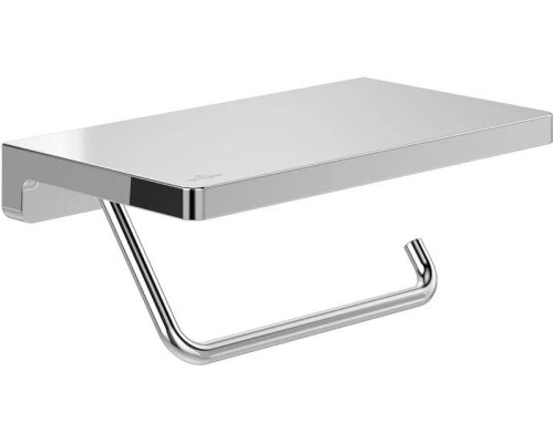 Держатель туалетной бумаги Villeroy&Boch Elements-Striking TVA15202300061 с полкой Хром
