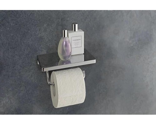 Держатель туалетной бумаги Villeroy&Boch Elements-Striking TVA15202300061 с полкой Хром