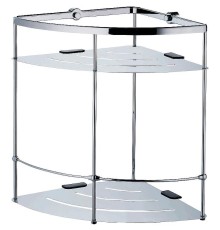 Полка корзина WasserKRAFT K-522 угловая цвет Хром