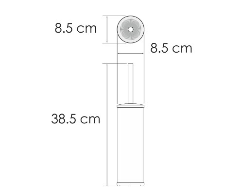Ершик для унитаза WasserKRAFT K-1027PG цвет Золото