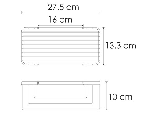 Полка корзина WasserKRAFT K-711PG цвет Золото
