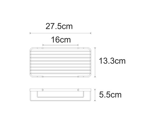 Полка корзина WasserKRAFT K-722W цвет Белый
