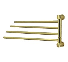 Полотенцедержатель WasserKRAFT K-1034BRUSHED GOLD поворотный цвет Золото матовое