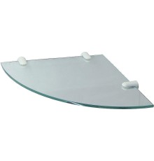 Стеклянная полка WasserKRAFT K-533WHITE угловая цвет Белый матовый