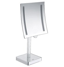 Косметическое зеркало WasserKRAFT K-1007 с увеличением с подсветкой цвет Хром