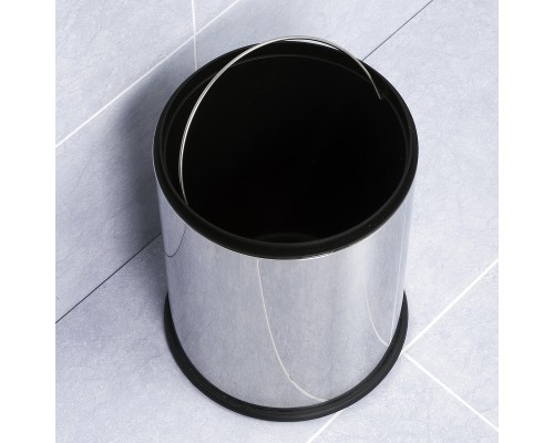 Ведро для мусора WasserKRAFT K-625 цвет Хром