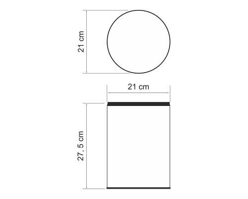 Ведро для мусора WasserKRAFT K-625 цвет Хром