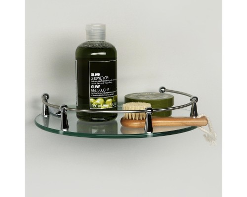 Стеклянная полка WasserKRAFT K-566 цвет Хром
