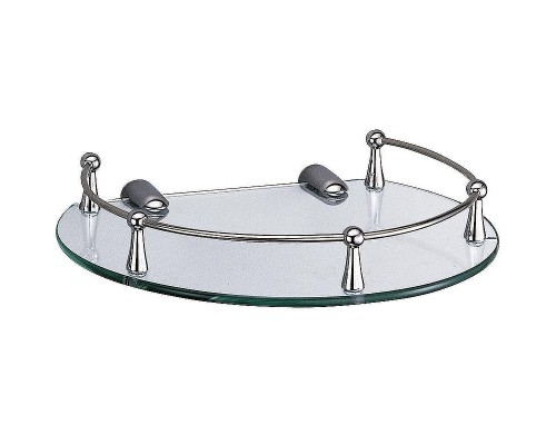 Стеклянная полка WasserKRAFT K-566 цвет Хром