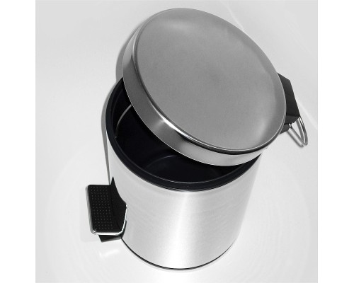 Ведро для мусора WasserKRAFT K-635 цвет Хром