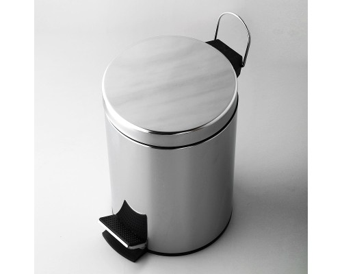 Ведро для мусора WasserKRAFT K-633 цвет Хром