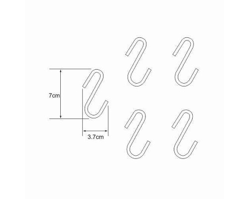 Крючки WasserKRAFT K-415 цвет Хром