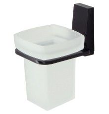 Стакан для зубных щеток WasserKRAFT Abens K-3228 цвет Черный матовый