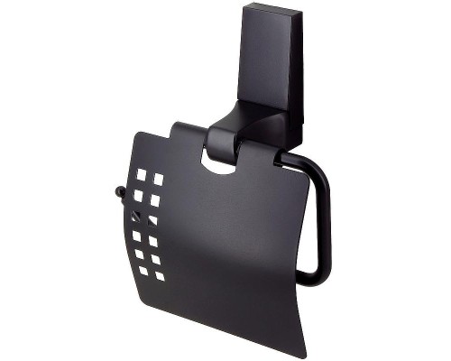 Держатель туалетной бумаги WasserKRAFT Abens K-3225 с крышкой цвет Черный матовый