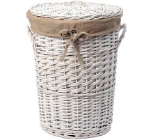 Корзина для белья WasserKRAFT Aller WB-106-M с крышкой цвет Белый