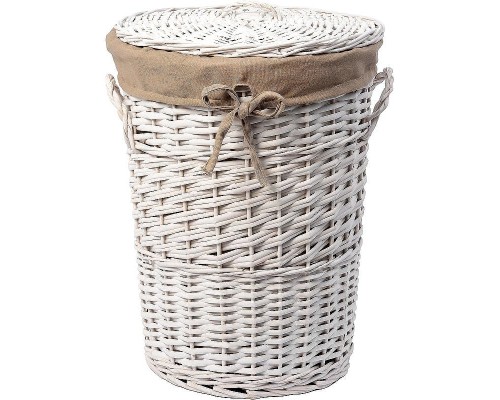 Корзина для белья WasserKRAFT Aller WB-106-M с крышкой цвет Белый