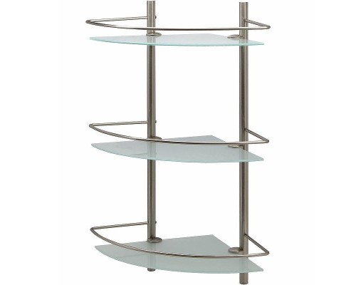 Стеклянная полка WasserKRAFT Ammer K-3733 угловая цвет Никель