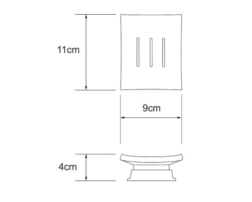 Мыльница WasserKRAFT Amper K-5429 цвет Хром