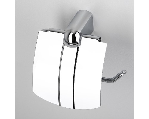 Держатель туалетной бумаги WasserKRAFT Berkel K-6825 с крышкой цвет Хром