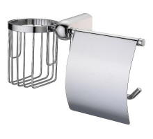 Держатель туалетной бумаги и освежителя воздуха WasserKRAFT Berkel K-6859 с крышкой цвет Хром
