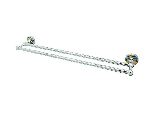 Полотенцедержатель WasserKRAFT Diemel K-2240 двойной цвет Хром