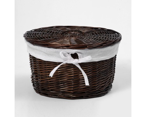 Корзина для белья WasserKRAFT Donau WB-530-M цвет Темно-коричневый