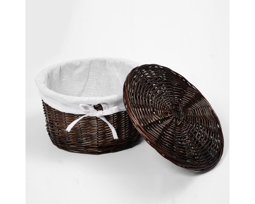 Корзина для белья WasserKRAFT Donau WB-530-M цвет Темно-коричневый