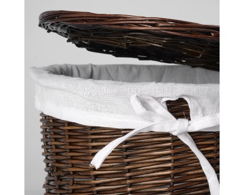 Корзина для белья WasserKRAFT Donau WB-530-M цвет Темно-коричневый