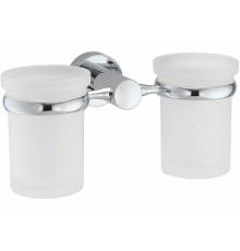 Стакан для зубных щеток WasserKRAFT Donau K-9428D двойной цвет Хром