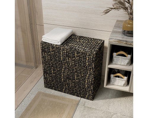 Корзина для белья WasserKRAFT Fulda WB-520-L с крышкой цвет Коричневый