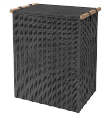 Корзина для белья WasserKRAFT Gollach WB-330-L с крышкой цвет Серый