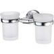Стакан для зубных щеток WasserKRAFT Isen K-4028D двойной цвет Хром