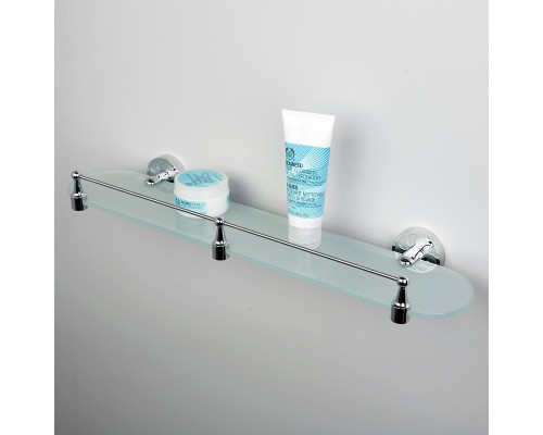 Стеклянная полка WasserKRAFT Isen K-4044 цвет Хром