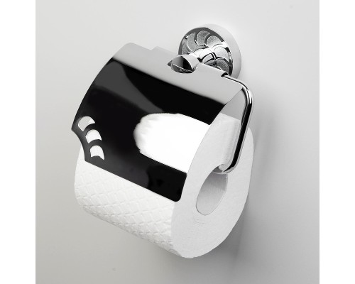 Держатель туалетной бумаги WasserKRAFT Isen K-4025 с крышкой цвет Хром