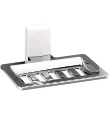 Мыльница WasserKRAFT Leine K-5069W цвет Хром глянцевый Белый