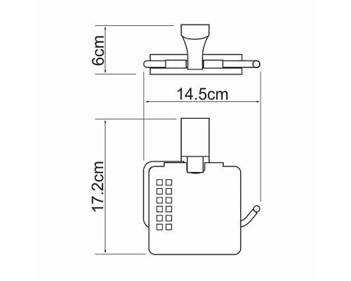 Держатель туалетной бумаги WasserKRAFT Leine K-5025 с крышкой цвет Хром