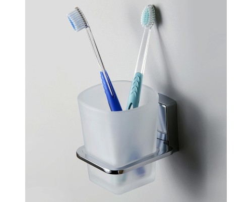 Стакан для зубных щеток WasserKRAFT Leine K-5028 цвет Хром