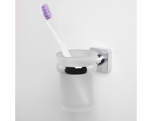 Стакан для зубных щеток WasserKRAFT Lippe K-6528 цвет Хром