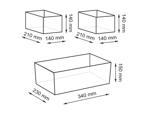 Набор корзин WasserKRAFT Mindel WB-850 Set цвет Серый