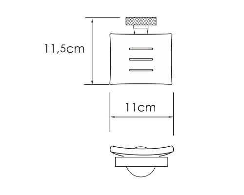 Мыльница WasserKRAFT Mosel K-46629 цвет Хром