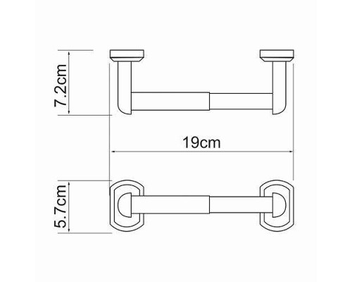Держатель туалетной бумаги WasserKRAFT Oder K-3022 цвет Хром