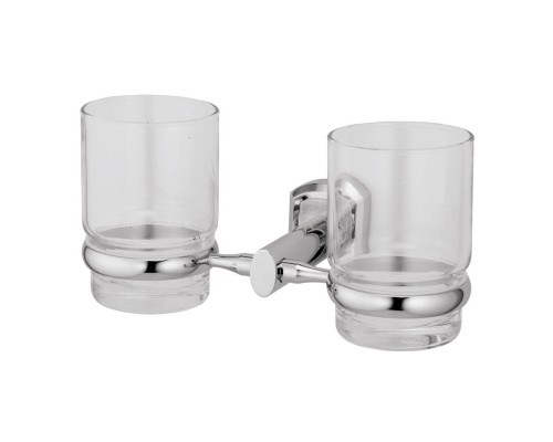 Стакан для зубных щеток WasserKRAFT Oder K-3028D двойной цвет Хром