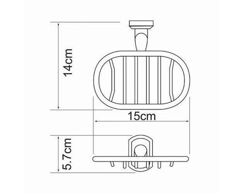 Мыльница WasserKRAFT Oder K-3069 цвет Хром