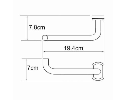 Держатель туалетной бумаги WasserKRAFT Oder K-3096 цвет Хром