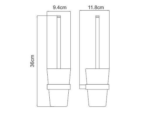 Ершик для унитаза WasserKRAFT Sauer K-7927 цвет Золото глянцевое