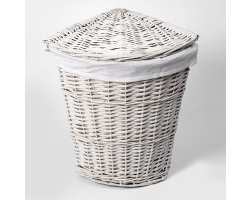 Корзина для белья WasserKRAFT Vils WB-560-M с крышкой цвет Белый