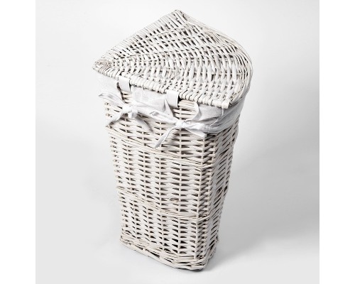 Корзина для белья WasserKRAFT Vils WB-560-M с крышкой цвет Белый