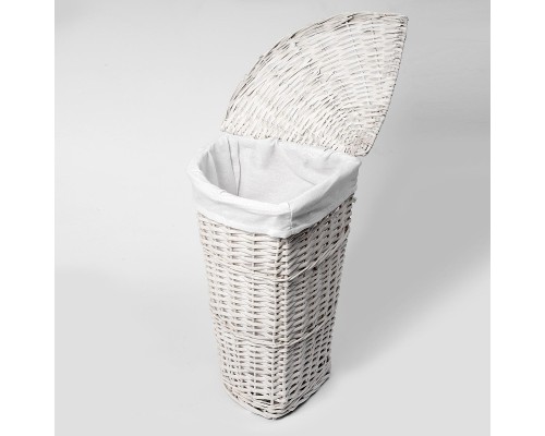 Корзина для белья WasserKRAFT Vils WB-560-M с крышкой цвет Белый