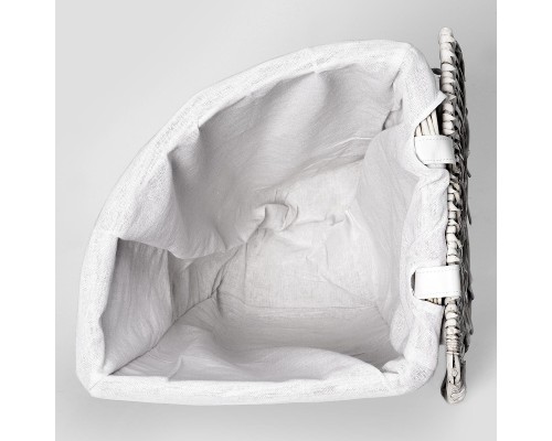 Корзина для белья WasserKRAFT Vils WB-560-M с крышкой цвет Белый