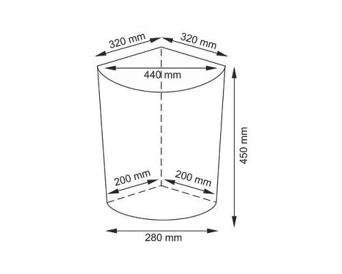 Корзина для белья WasserKRAFT Vils WB-560-M с крышкой цвет Белый